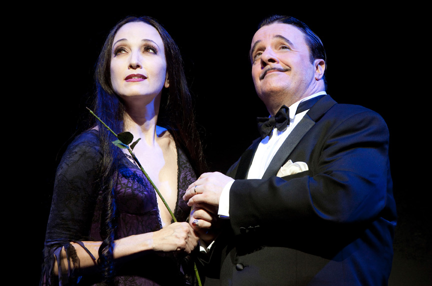 Bebe Neuwirth and Nathan Lane in THE ADDAMS FAMILY