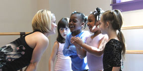 Teacher with Students