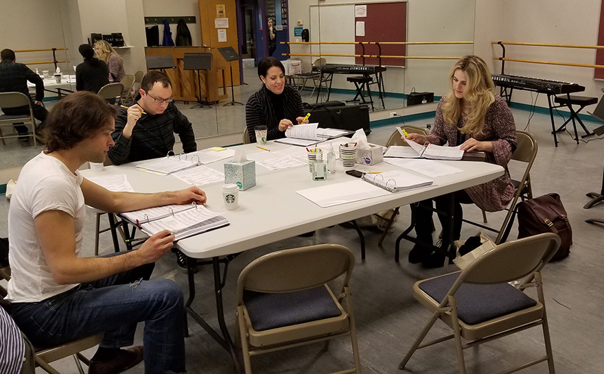 Rehearsal for THE PERFECT MATE | Photo: Pittsburgh CLO