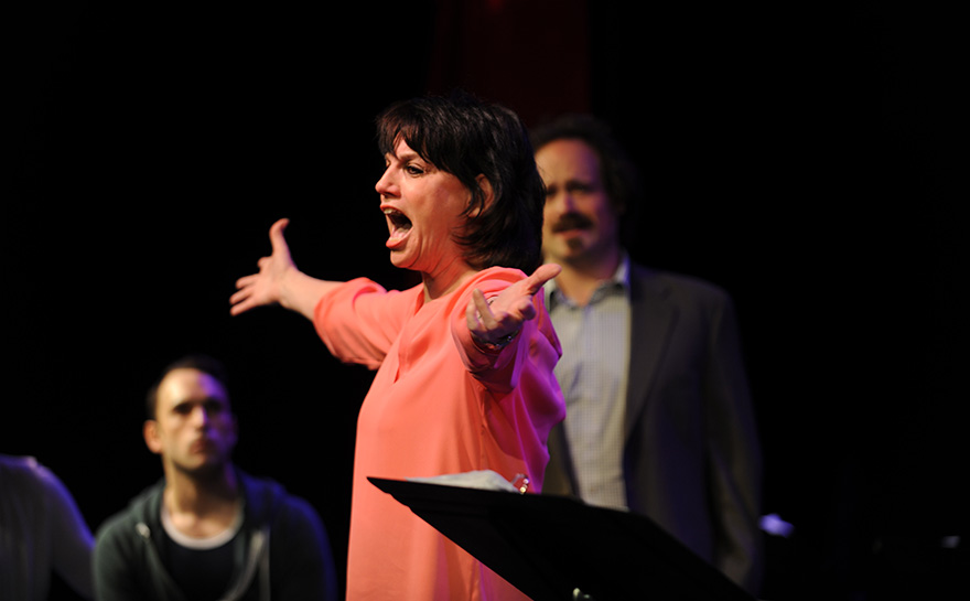 Jerreme Rodriguez, Beth Leavel, J. Alex, Noble, THE DOUBLE-THREAT TRIO | Photo: Matt Polk