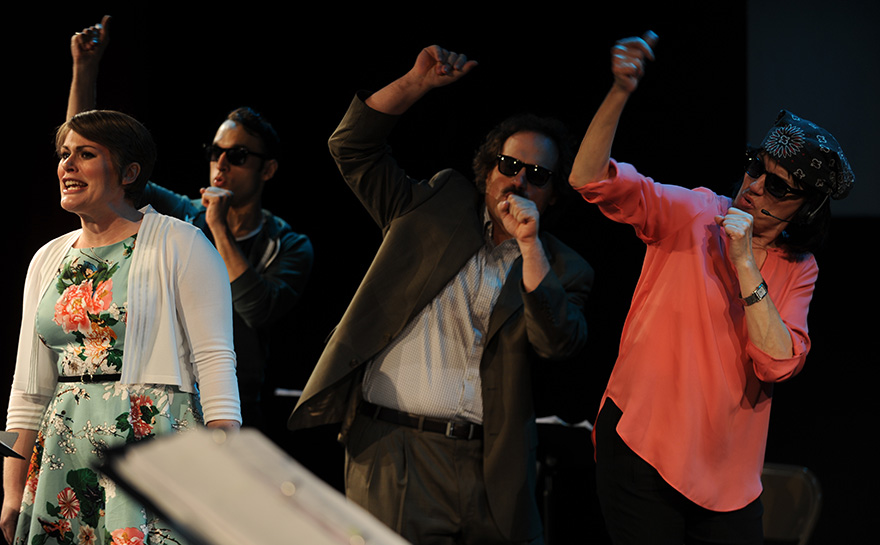 Drew Leigh Williams, Jerreme Rodriguez, J. Alex Noble, Beth Leavel | Photo: Matt Polk