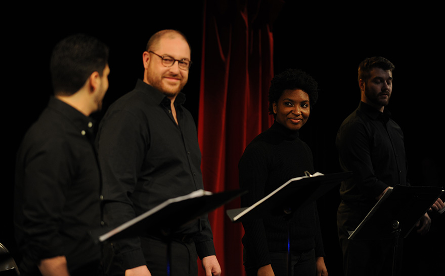 Gabe DeRose, Daniel Pivovar, Rachel Parker, Brett Cuddy | Photo: Matt Polk
