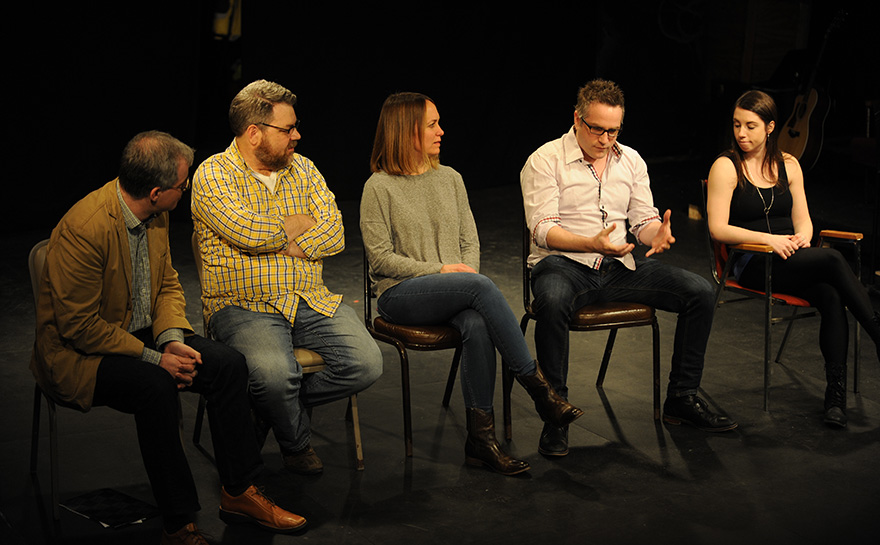 Mark Fleischer, Kent Nicholson, Janet Allard, Niko Tsakalakos, Emily Marshall | Photo: Matt Polk