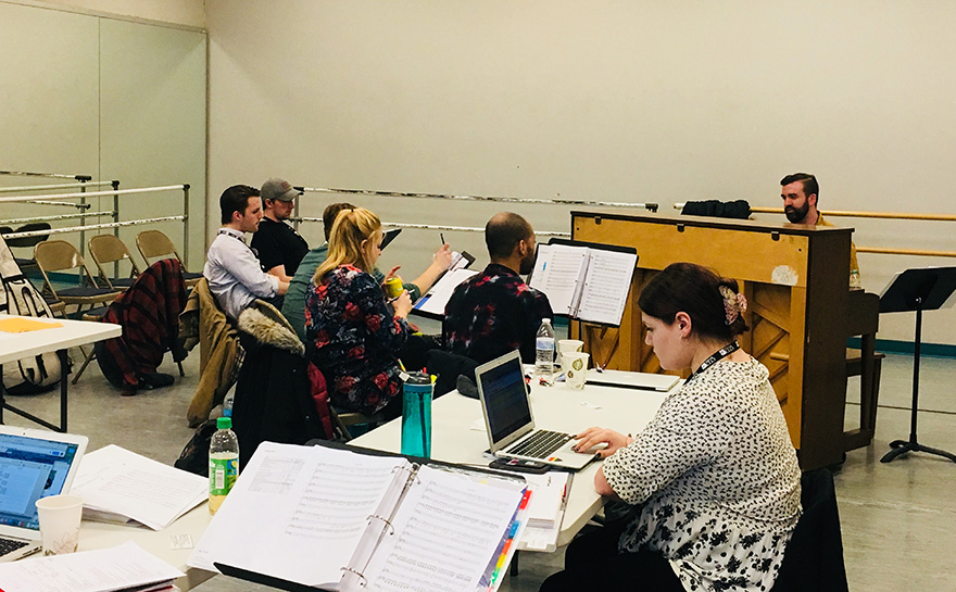 Rehearsal for JUST BETWEEN THE ALL OF US | Photo: Matt Polk