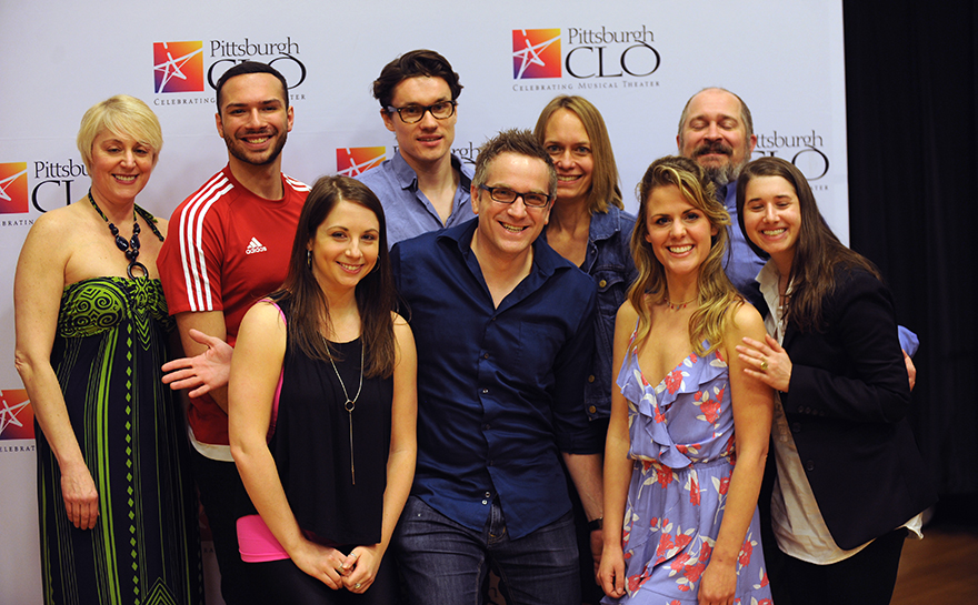 Lisa Ann Goldsmith, Jeff Gorti, Emily Marshall, Jarrad Biron Green, Niko Tsakalakos, Janet Allard, Katie Sexton, Gavan Pamer, Mia Walker. Photo by Matt Polk.