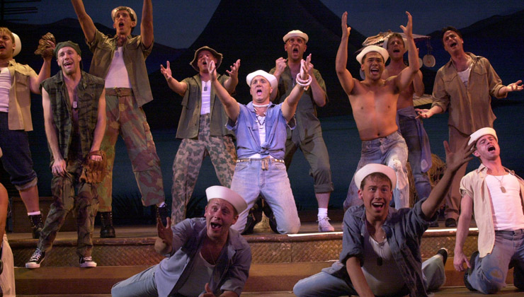 South Pacific sailors singing